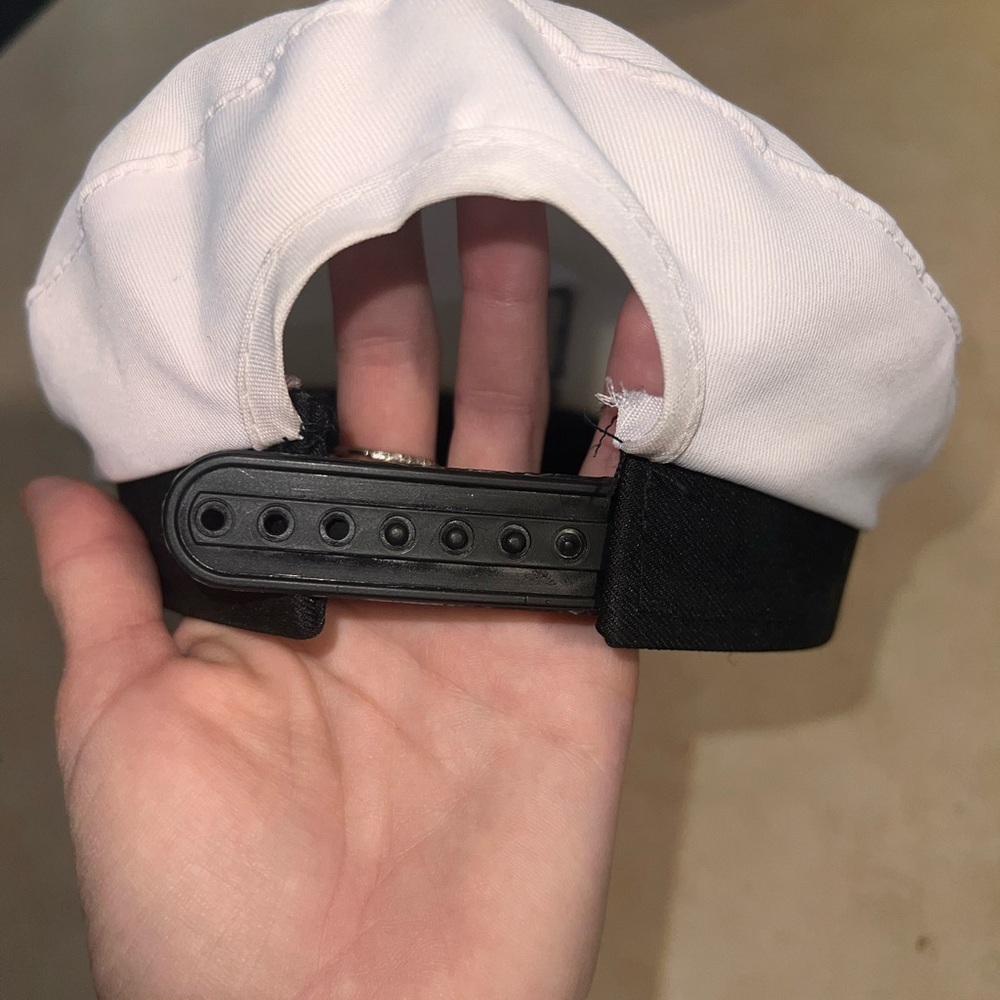 Adjustable Captain Hat With Yellow Embroidery - image 3